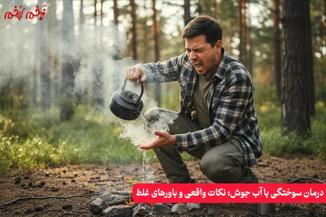 درمان سوختگی با آب جوش؛ نکات واقعی و باورهای غلط